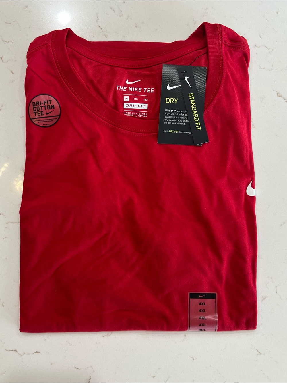 Nike Dri-FIT Sleeveless Training Muscle Tee Red 4XL NWT